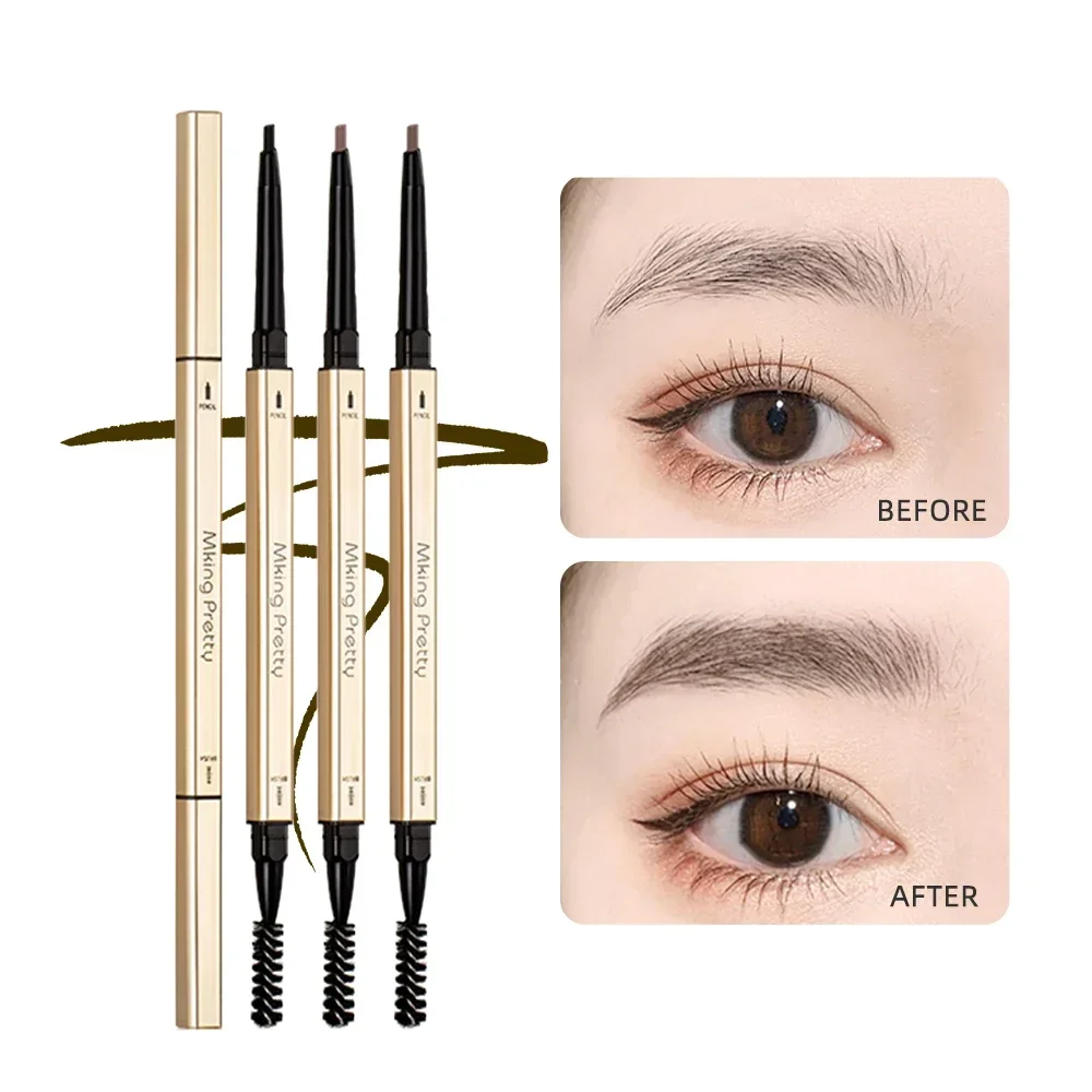 Double Head Eyebrow Pencil Long Lasting Waterproof 5 Colors Eye Brow Pen Tint Mascara Enhance Cosmetics Beauty Women Makeup