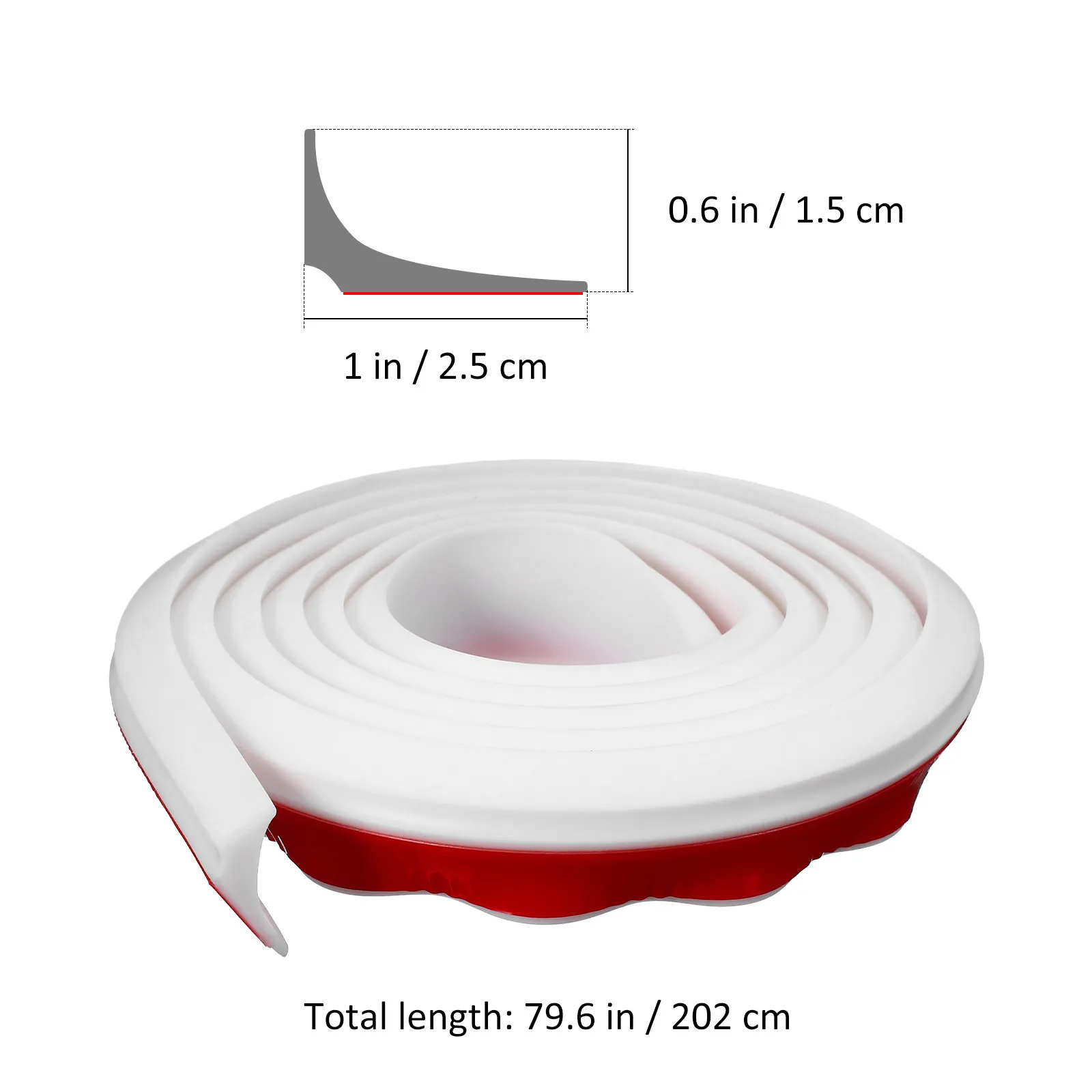 Wear Resistant Silicone Rubber Shower Threshold Strip Water Barrier Shower Door Bottom Seal Flood Barrier Sink Edge Guard