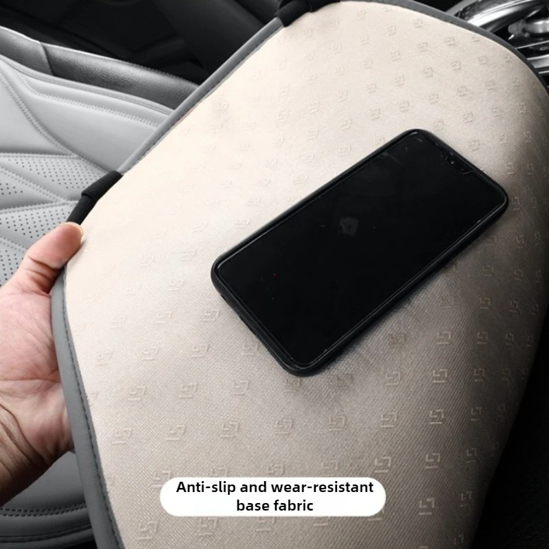 Universeller Autositzbezug aus Nappaleder, Innenraumschutz, Atmungsaktive Sitzauflage für Alle Jahreszeiten – Detail 5