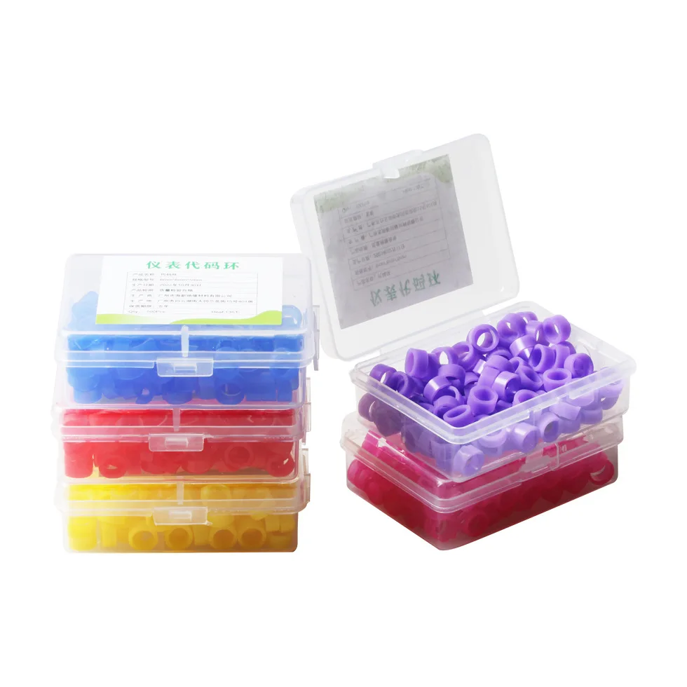 

10Pcs Silicone Color Code Rings for Dental Instruments Oral Care Identification Circle Disinfection Dentist Tools