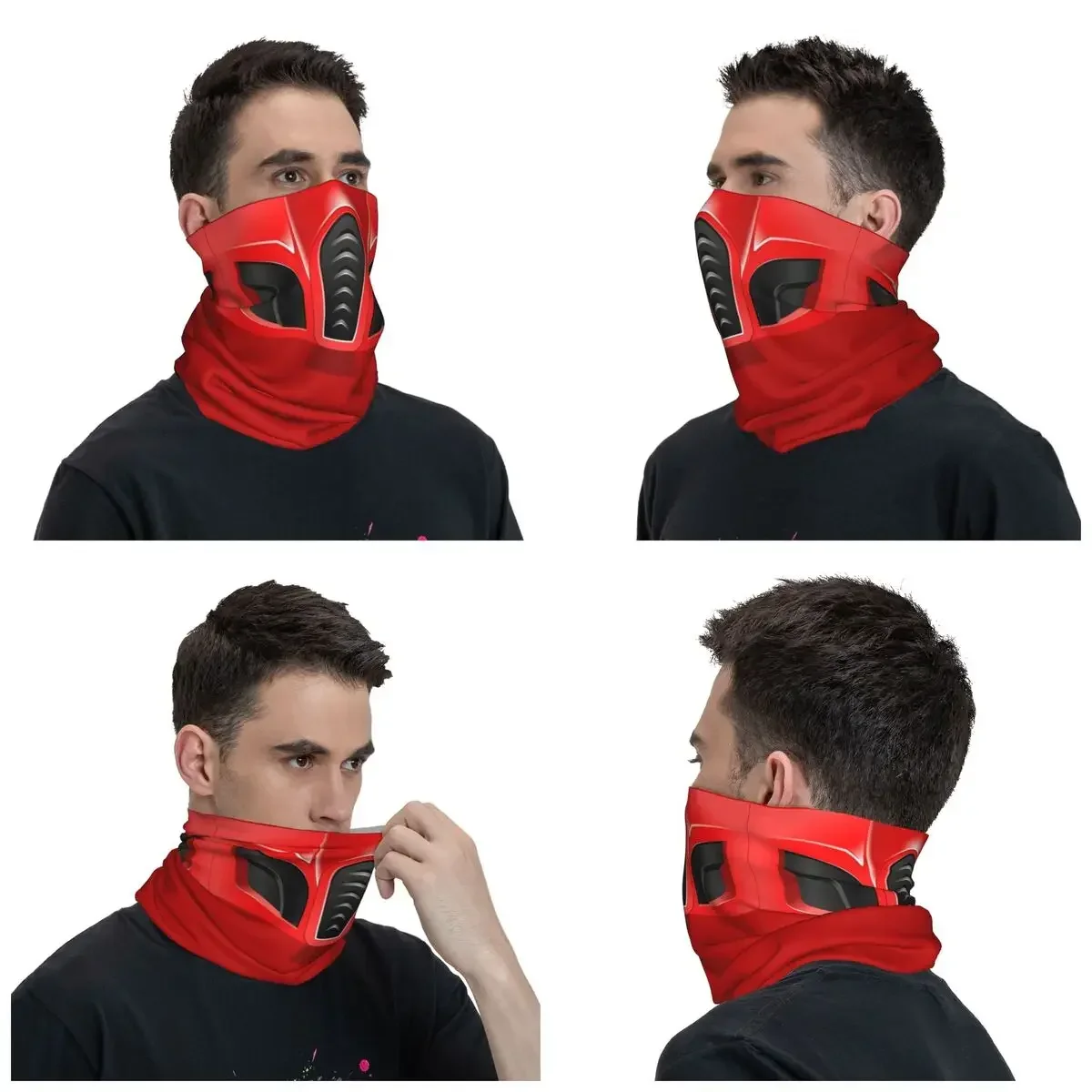 Mortal Kombat Scorpion Sub Zero Winter Headband Neck Warmer Ski Hunting Tube Scarf  Game Face Bandana Gaiter