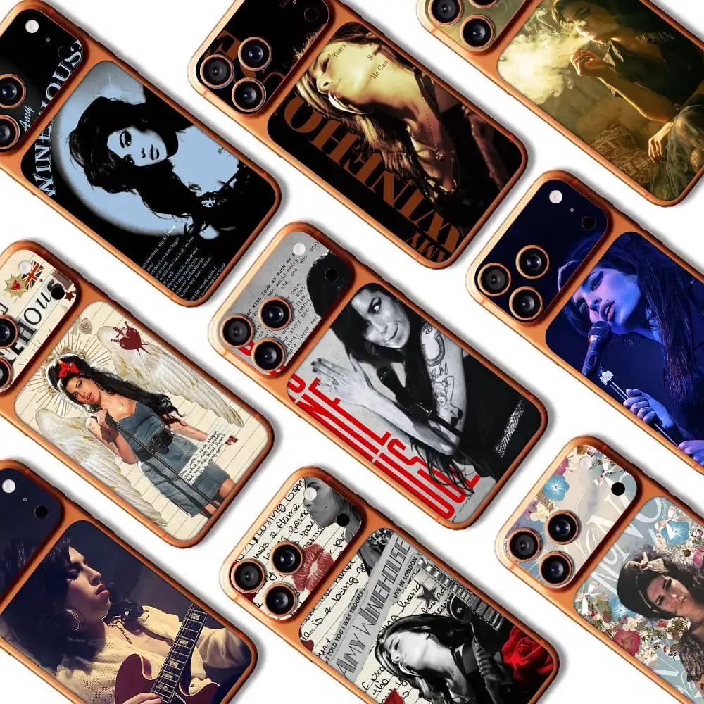 

Singer A-Amy W-Winehouse Wrap Sticker For IPhone17 Pro/17pro Max Phone Decal Skin Rear Protector Case Film Full Cover