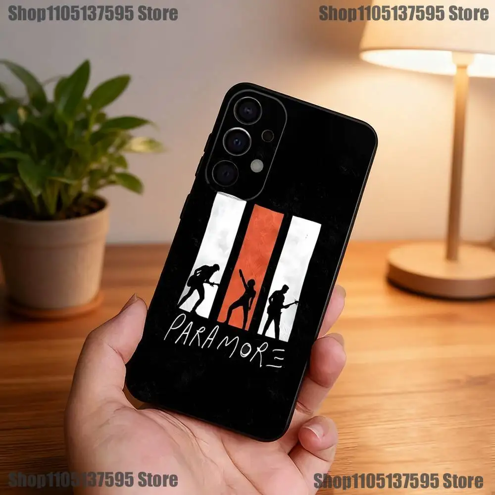 Custodia per telefono Hot Band P-ParamoreS per Samsung S25, S24, S21, S22, S23, S30, Ultra, S20, Plus, Fe, Lite, 5G Cover nera