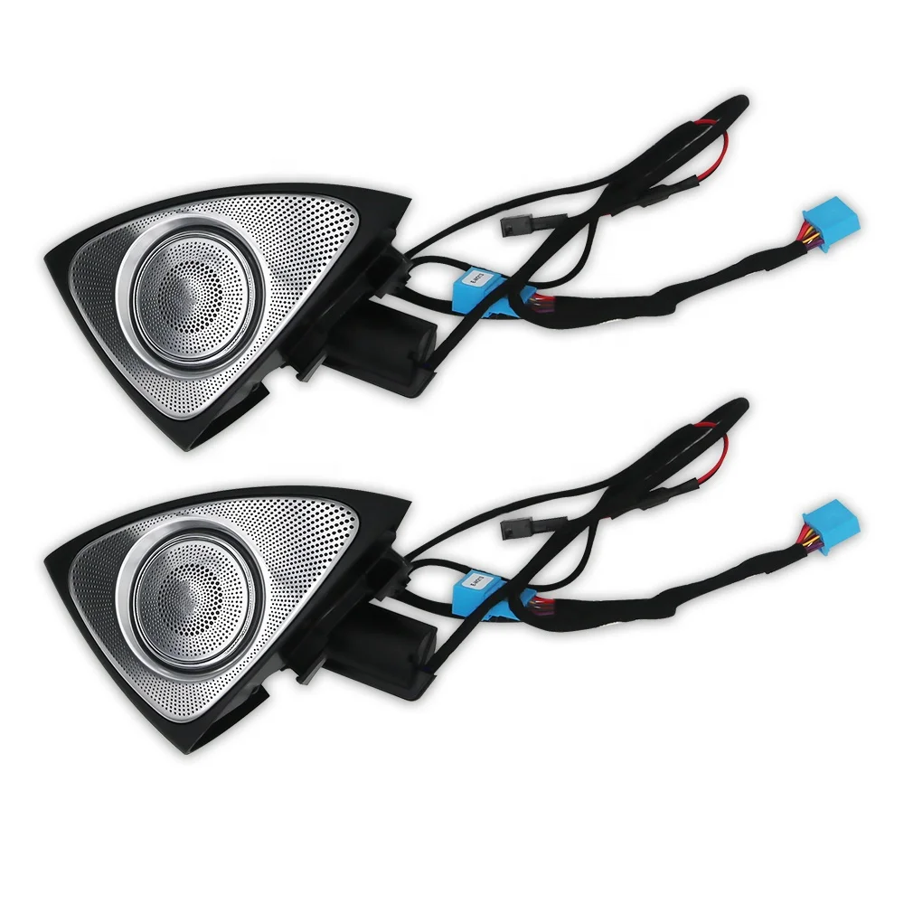 

3D Rotating Tweeter Speaker Car Decor Rotary Tweeter 64 Colors Ambient Light for Mercedes-class E-class W213