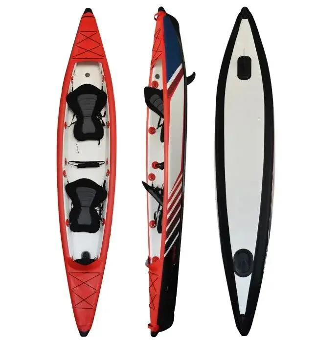 

High Pressure Ocean Sea Lake Fishing Kayak Boat Inflatable Drop Stitch Kayak with Paddle seat