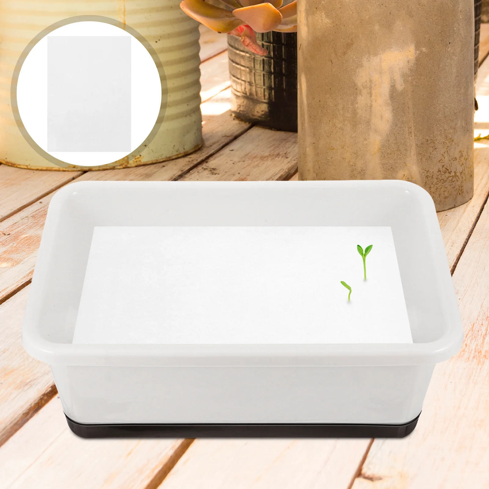 

200Pcs Safe Germinating Paper Soilless Cultivation Nursery Growing Vegetable Planting Supplies for Bean Sprouts