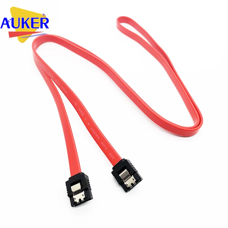 1M Serial ATA Red 7Pin SAS Sata Cable for Hard Disk Computer PC SSD Sata Cable 1M Sata Cable