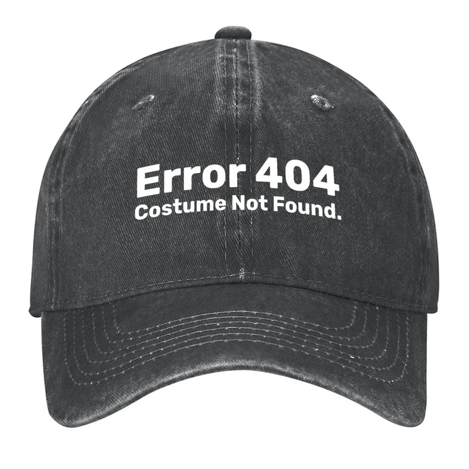 

Error 404 Costume Not Found - Funny Halloween Costume Baseball Cap Fashion Beach black winter hats for men Caps For Women Men's