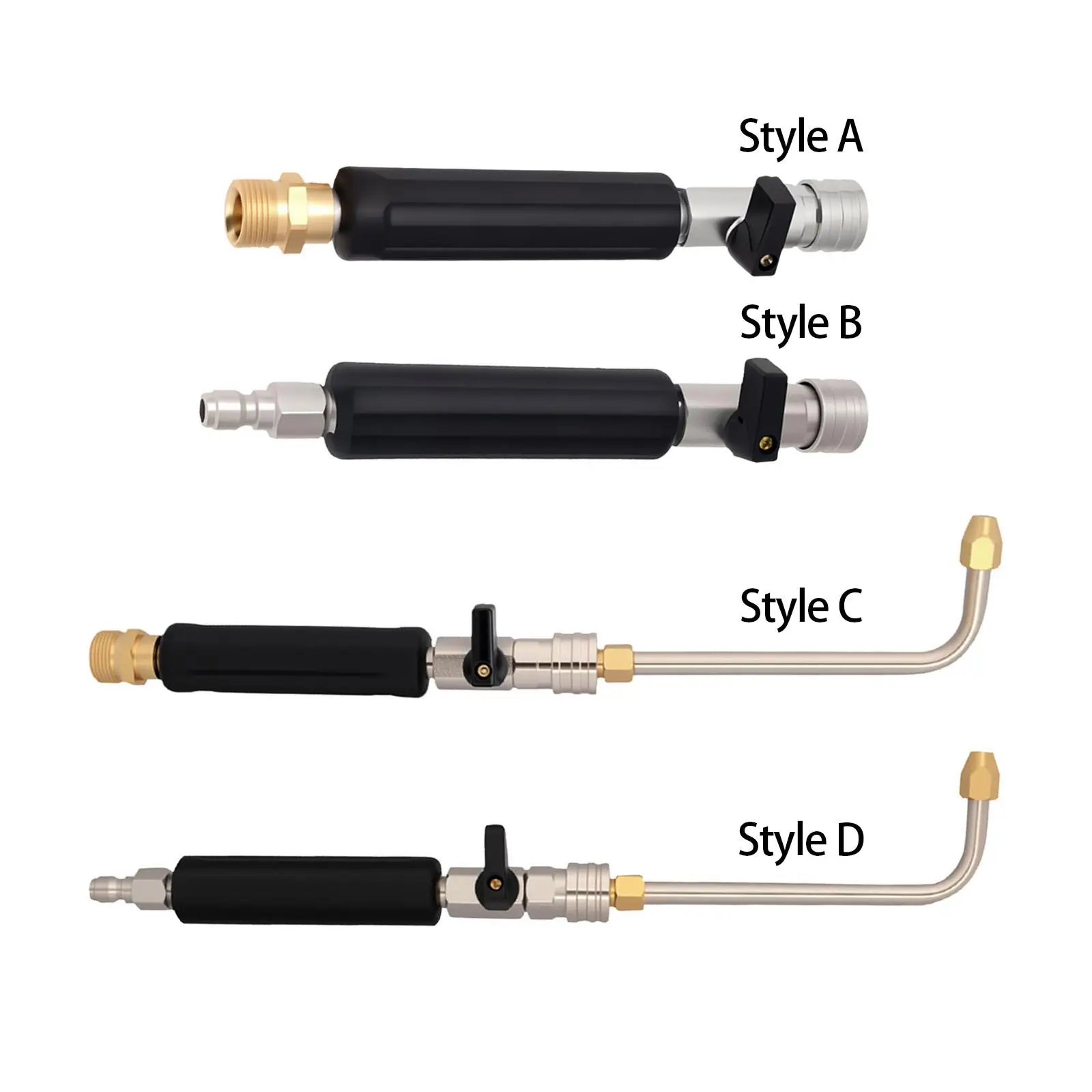 Pressure Washer Extended Wand Quick Connector for Garden Wash Deck Car