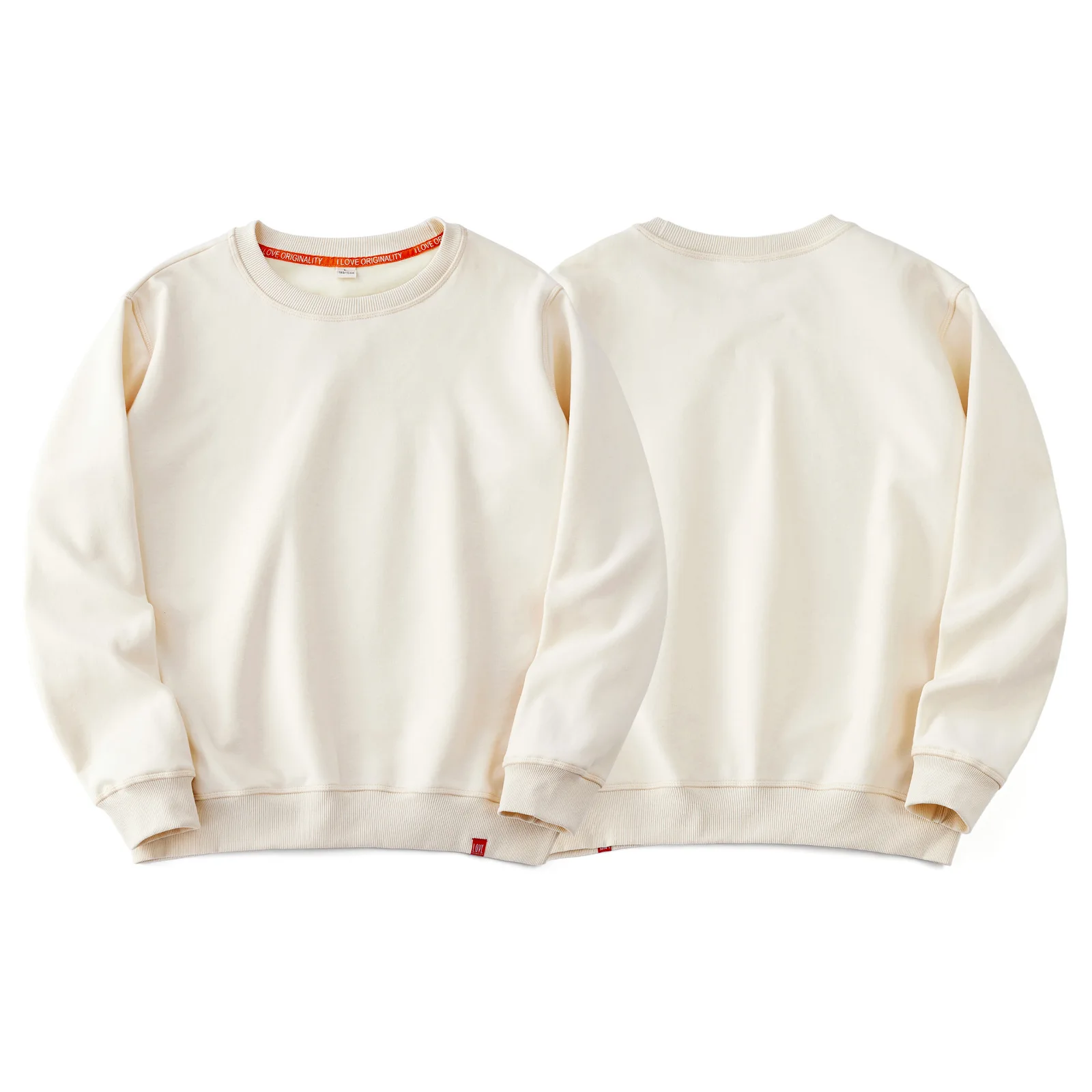 

500gsm Heavyweight Fleece Lined Sweatshirt for Men and Women Oversized Unisex Pullover Casual Round Neck Fall Winter Fashion Top