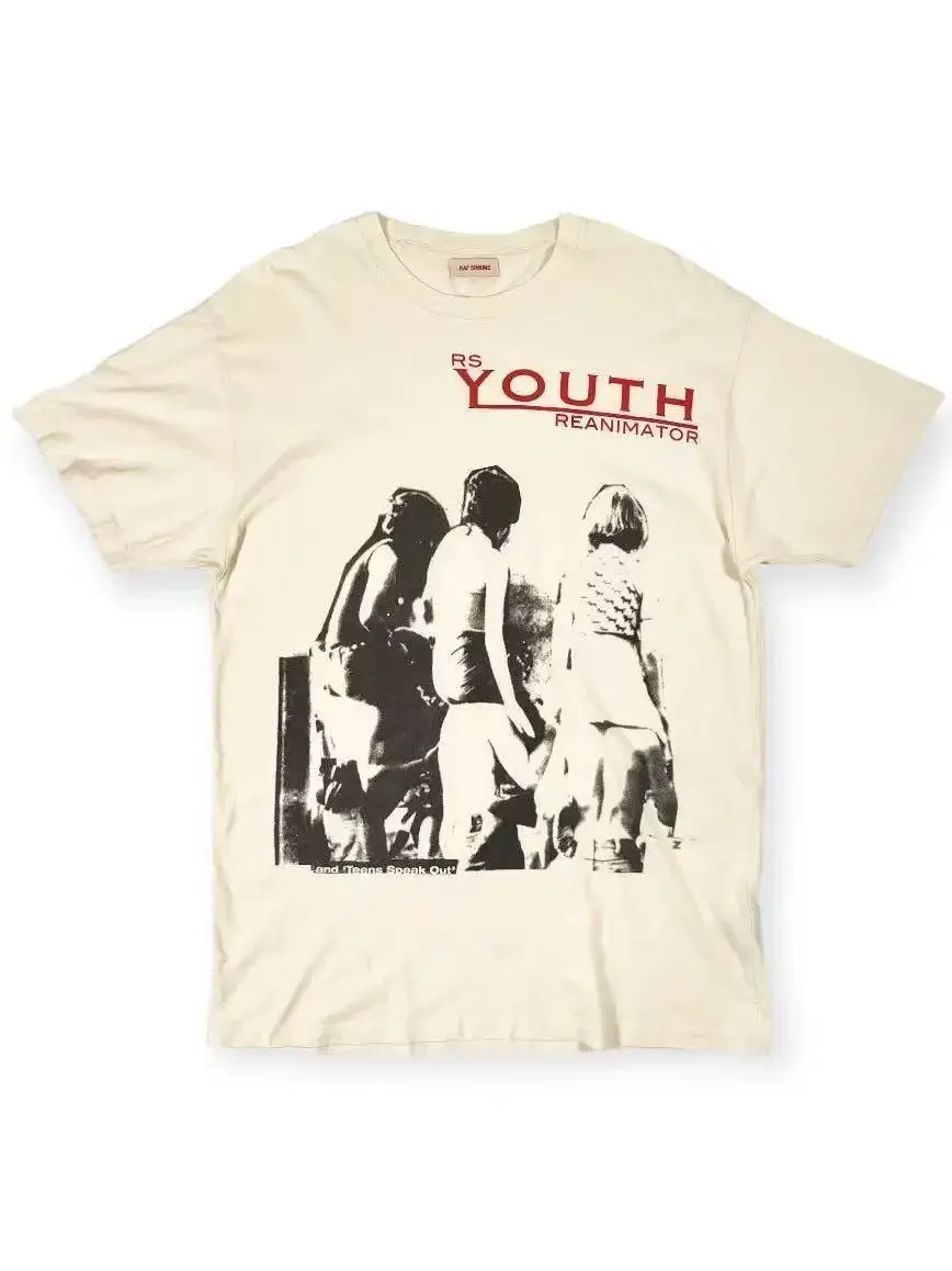 Raf Simons Youth Reanimato Printed Loose Short Sleeves