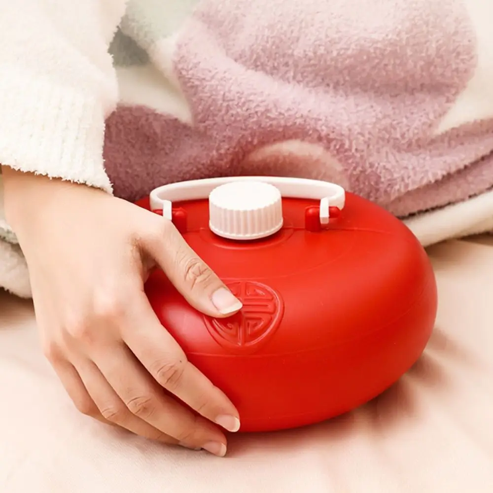 

Thickened 1.6L Hot Water Bag Water-filling Anti-scalding Warm Water Pot Leak-proof with Plush Cover Water-filling Bottle Feet