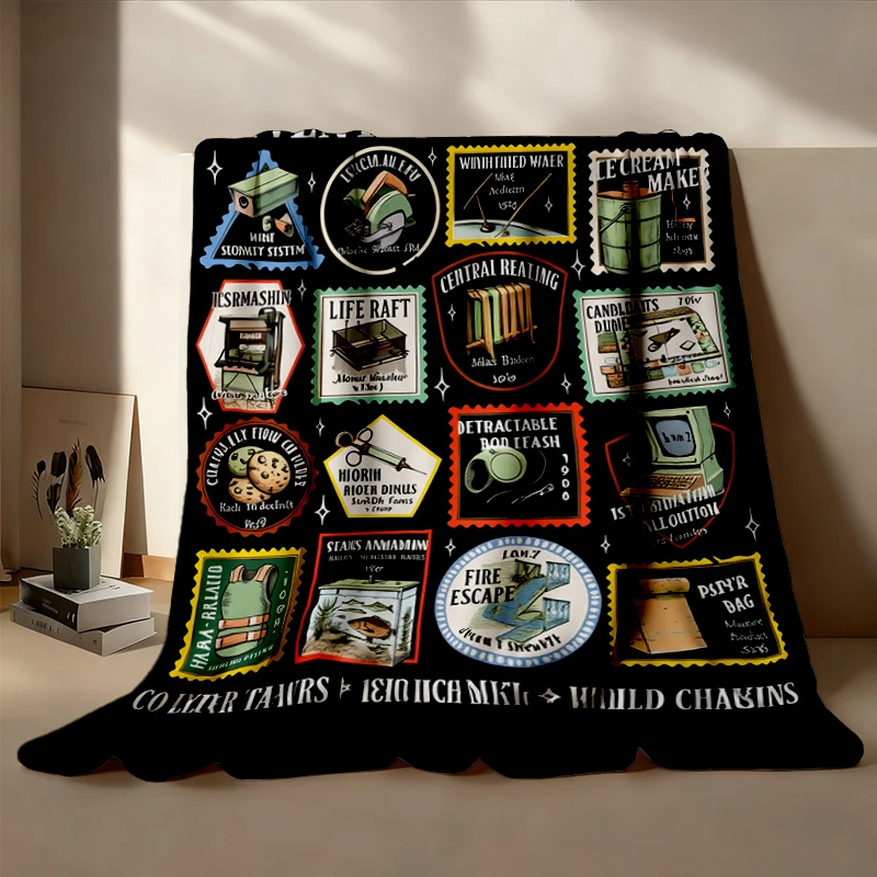 Invented By Flannel Blanket, in Science Flannel Throw, in STEM Cozy Blanket, Gifts