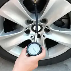 Tire Pressure Gauge Automotive Air Pressure Measurement Tool with Deflator Vehicle Tire Gauges for Cars Pickups Motorcycles