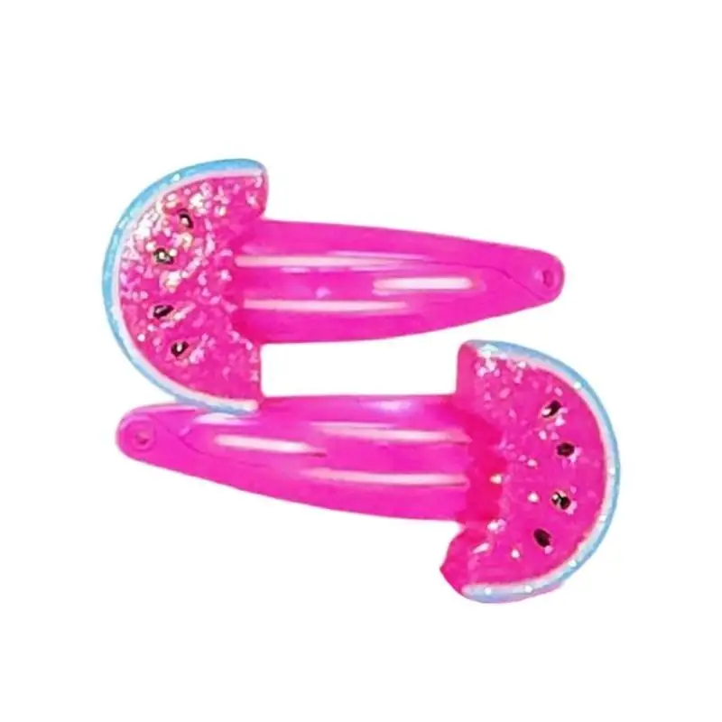 39BD Girls Hair Clip Watermelon Women Kid Hairgrips Butterfly Headdress Barrettes Snail Sweet 2000s Girls Hairpins