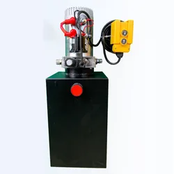 Car Hydraulic Pump 12V DC Single Acting DumpTrailer Power Unit Remote Control Crane Truck Car Lift Motorr 3200PSI
