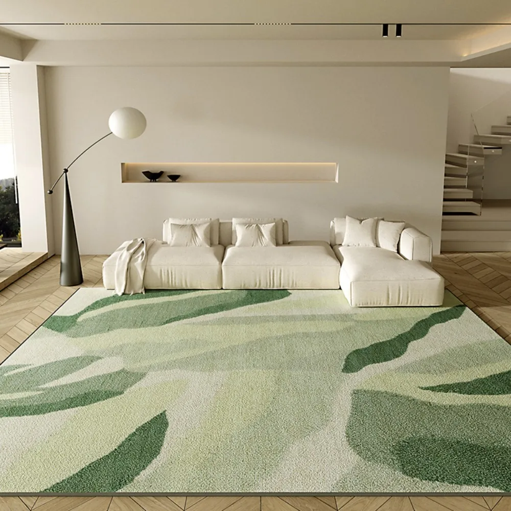 

VIKAMA Green And Fresh Living Room Carpet, Anti-Slip Living Room Floor Mat, Bedroom Wardrobe Floor Mat, Home Decoration