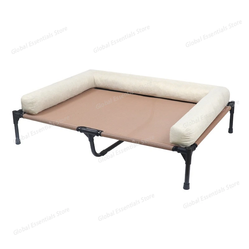 

Dog Bed & Pet Cot, Washable & Breathable Mat with Warm and Cooling Functions for Medium & Large Dogs, Suitable for All Seasons