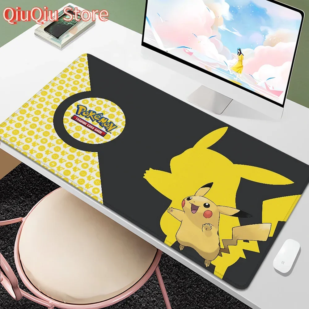 

Computer Kawaii P-pokemon Mouse Pad 900 × 400 Rubber Cute GAMING MOUS Over Edge Gamer Keyboard Non-slip TABL MAT Pc Accessories