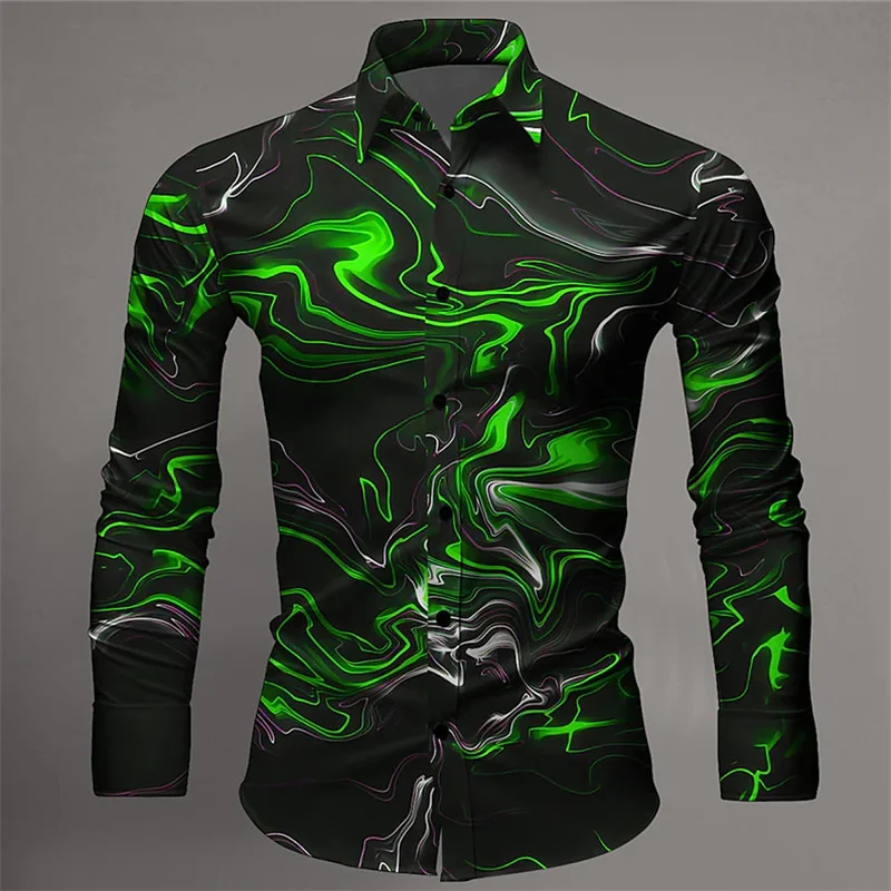 Shirt Tops Fashion Men's Luxury Lapel Shirt Suit Casual Party Street Comfortable Soft Designer Design New 2027 Plus Size