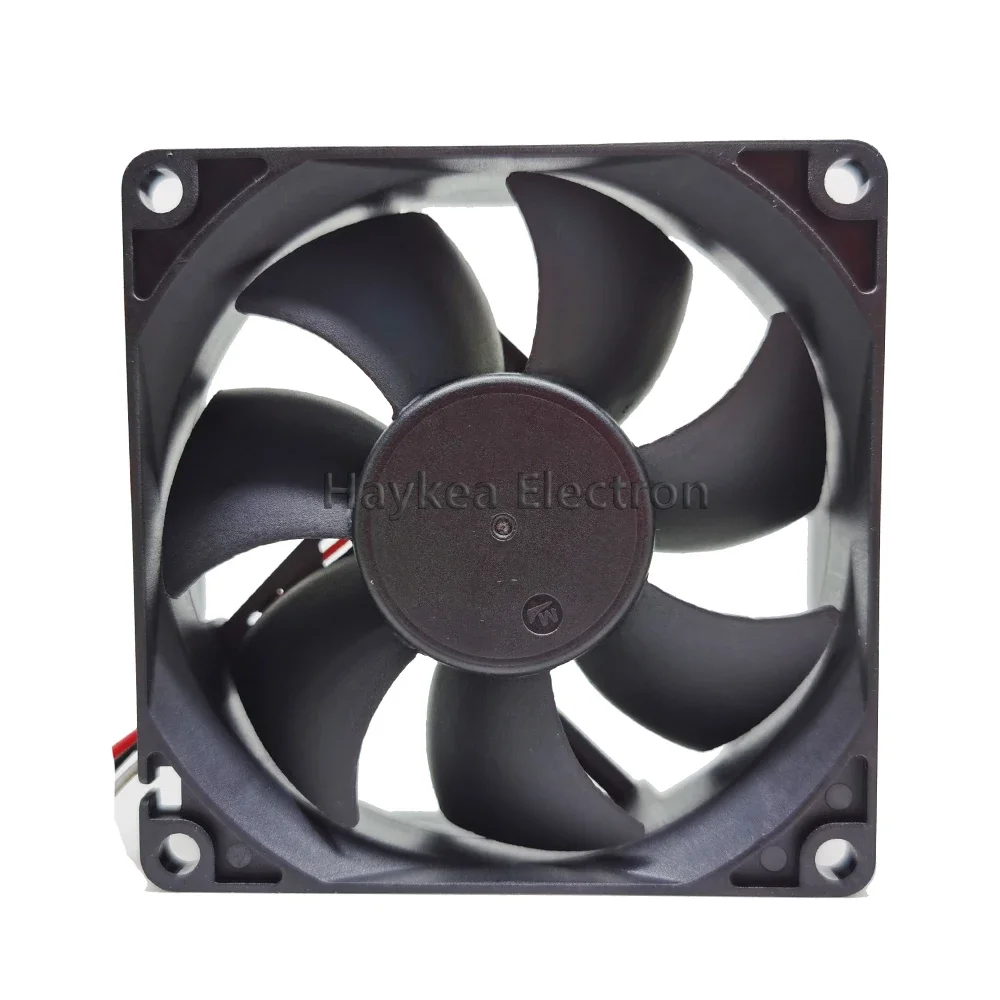 Fan da08025b12ur, Praça do servidor de 3 fios, DC 12V, 0.5A, 80x80x25mm