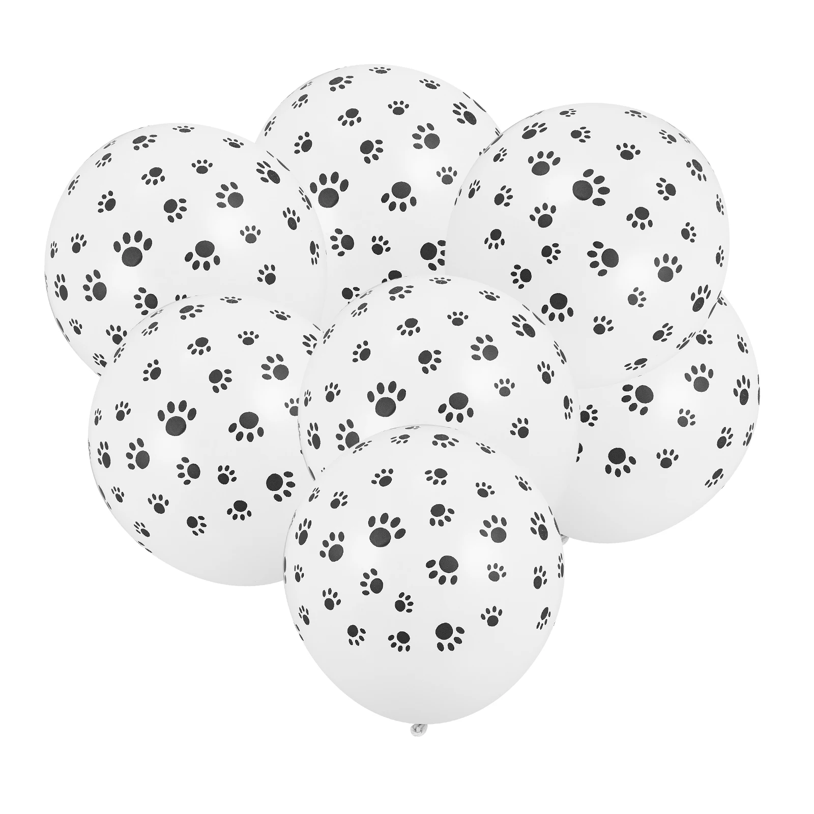 

Dog Paw Latex Balloons 2 Packs Round Decor Celebration nament Festival Photo Prop Inflate Easy Reusable