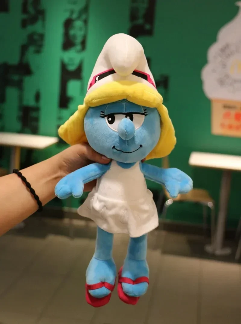 40cm Disney Smurfs Painter Engineer Chef Modeling Plush Toys Cartoon Anime Plush Toy Children\'s Birthday Gifts