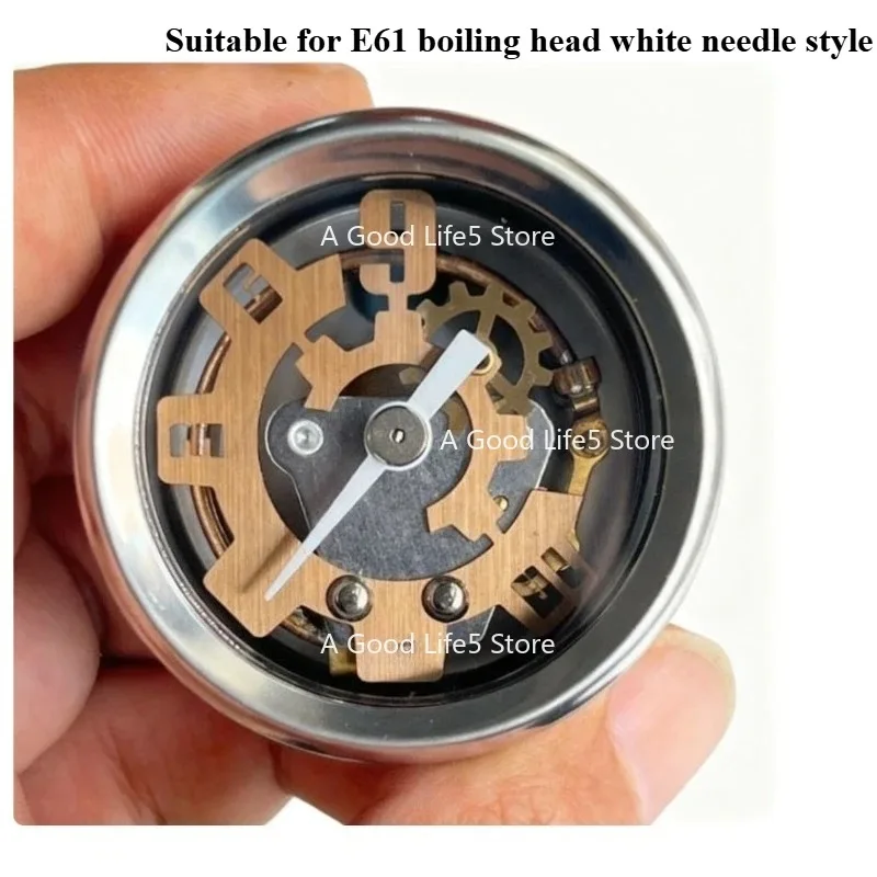 Applicable To Coffee Machine Pressure Gauge E61 Brewing Head Hollow Pressure Gauge M6 Thread Interface 304 All Stainless Steel
