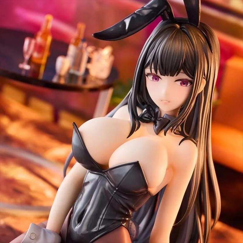 Figur Anime 18Cm Gadis Kelinci Seksi Koleksi Figur Aksi Pvc Mainan Model Ornamen Boneka Postur Berlutut