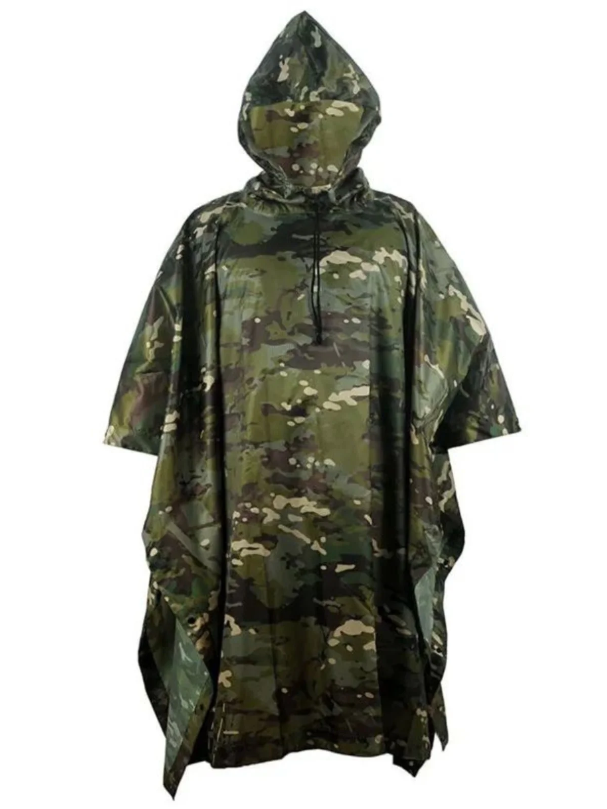 

Tee-In-One Wind And Rainproof Printed Cloak Men's Jaet Stand Collar Zipper Regular Sve Long Sve Slim Fit Outerwear