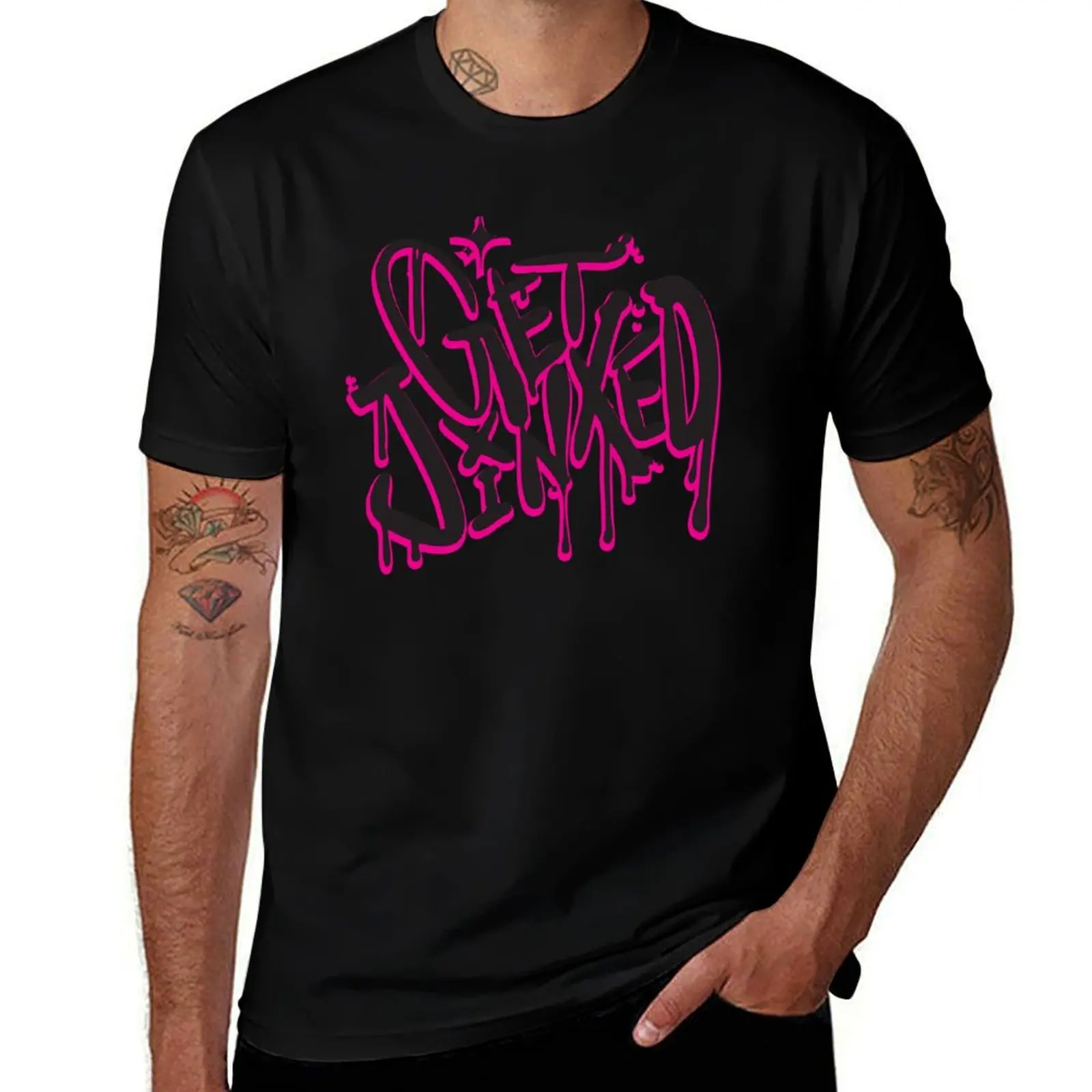 

get jinxed T-Shirt anime figures Aesthetic clothing funny shirt cotton Men's t shirts