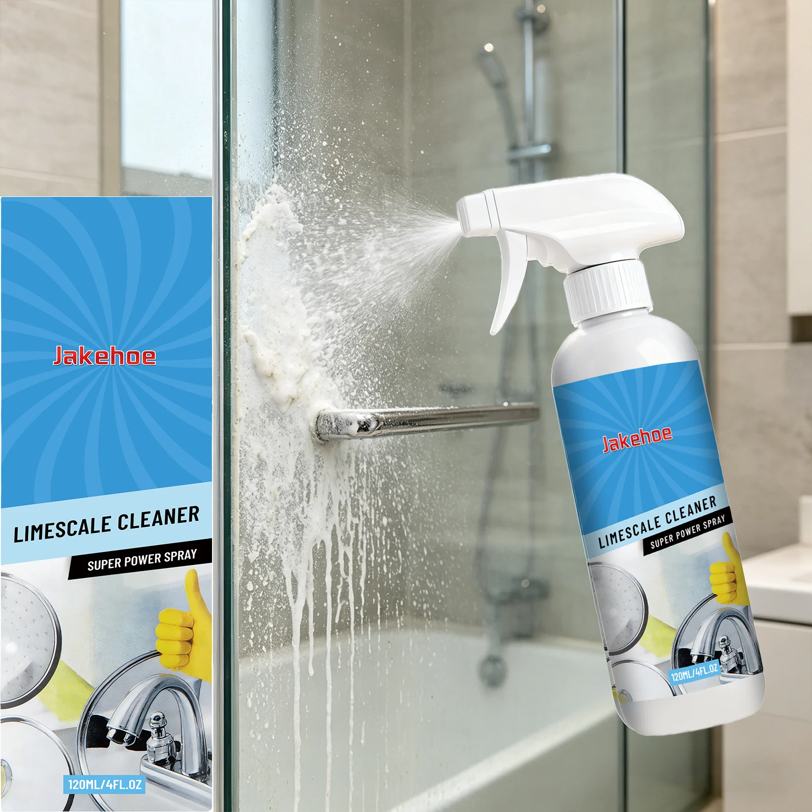 Powerful Scale Cleaner Dissolving Stain Form Protective Layer Reduce Scale Deposition Polishing Multifunctional Cleaning Spray