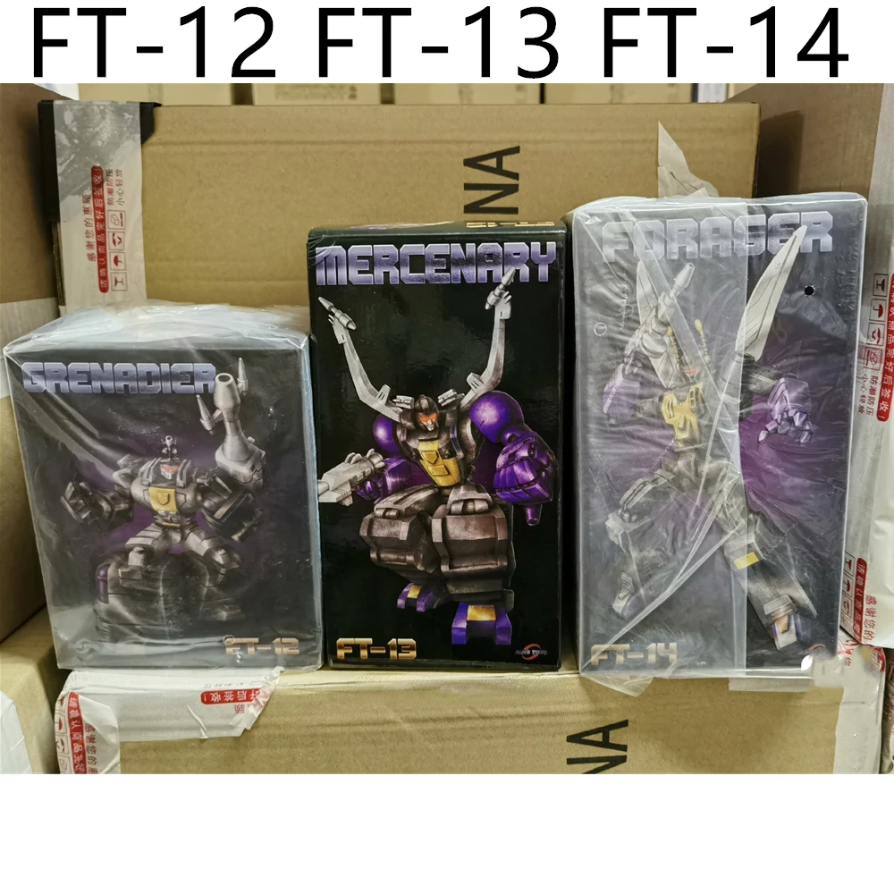 

In Stock FansToys Transformed FT-12 FT-13 FT-14 Insecticon Kickback SHRAPNEL Bombshell Mp Ratio Robot Action Figure