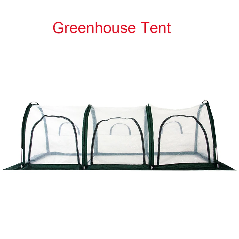 Foldable Greenhouse Tent PE Garden Heat Preservation Tunnel Tent Portable Greenhouse Cover Grow Tunnel Garden Supplies