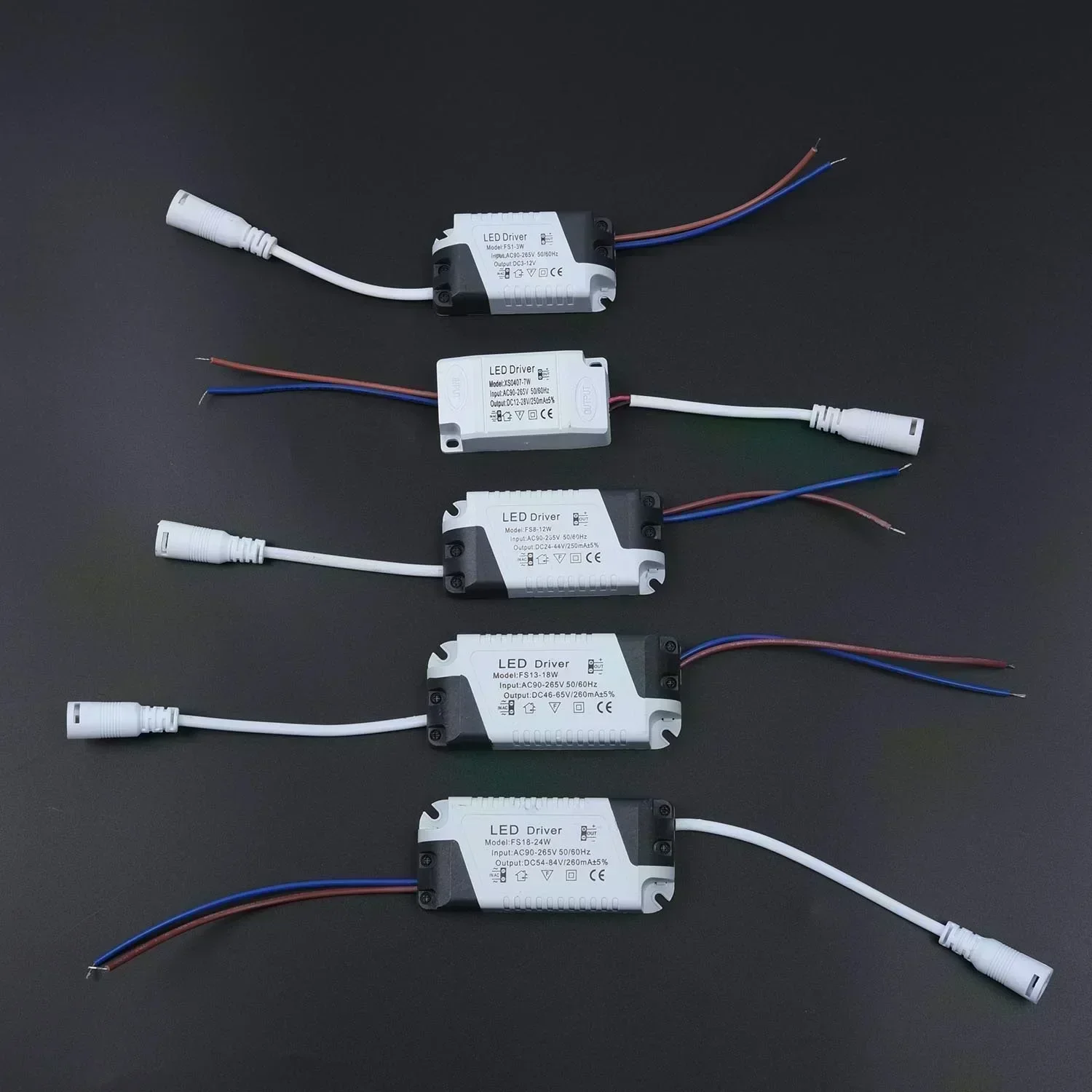 LED Driver AC 110V 220V To DC 12V 24V Lighting Transformer LED Panel/ Lamp Power Supply Adapter 3W 4-7W 8-12W 13-18W 18-24W.