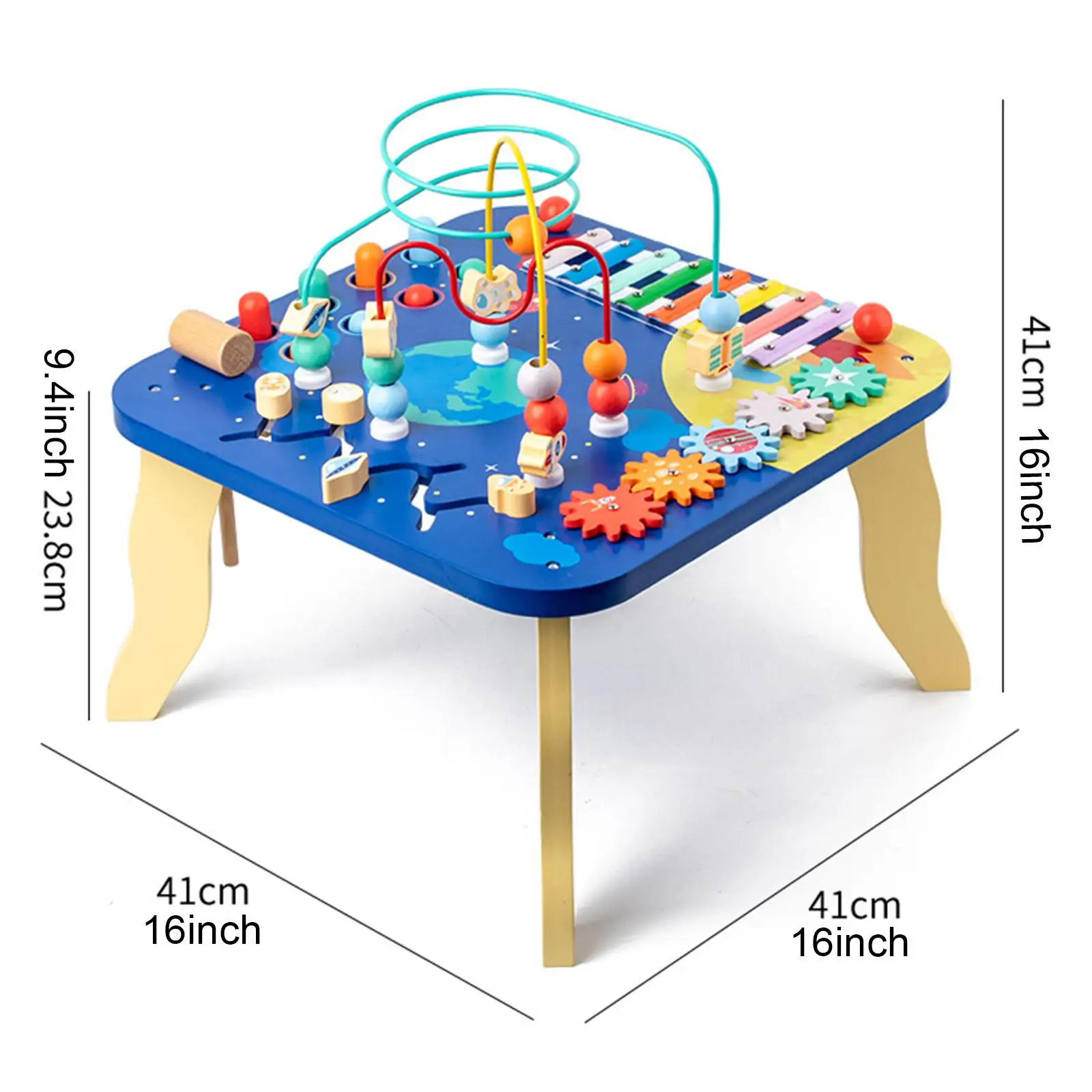 Mesa de actividades para bebés, Centro de juguetes para niños pequeños de 1, 2, 3 y 4 años