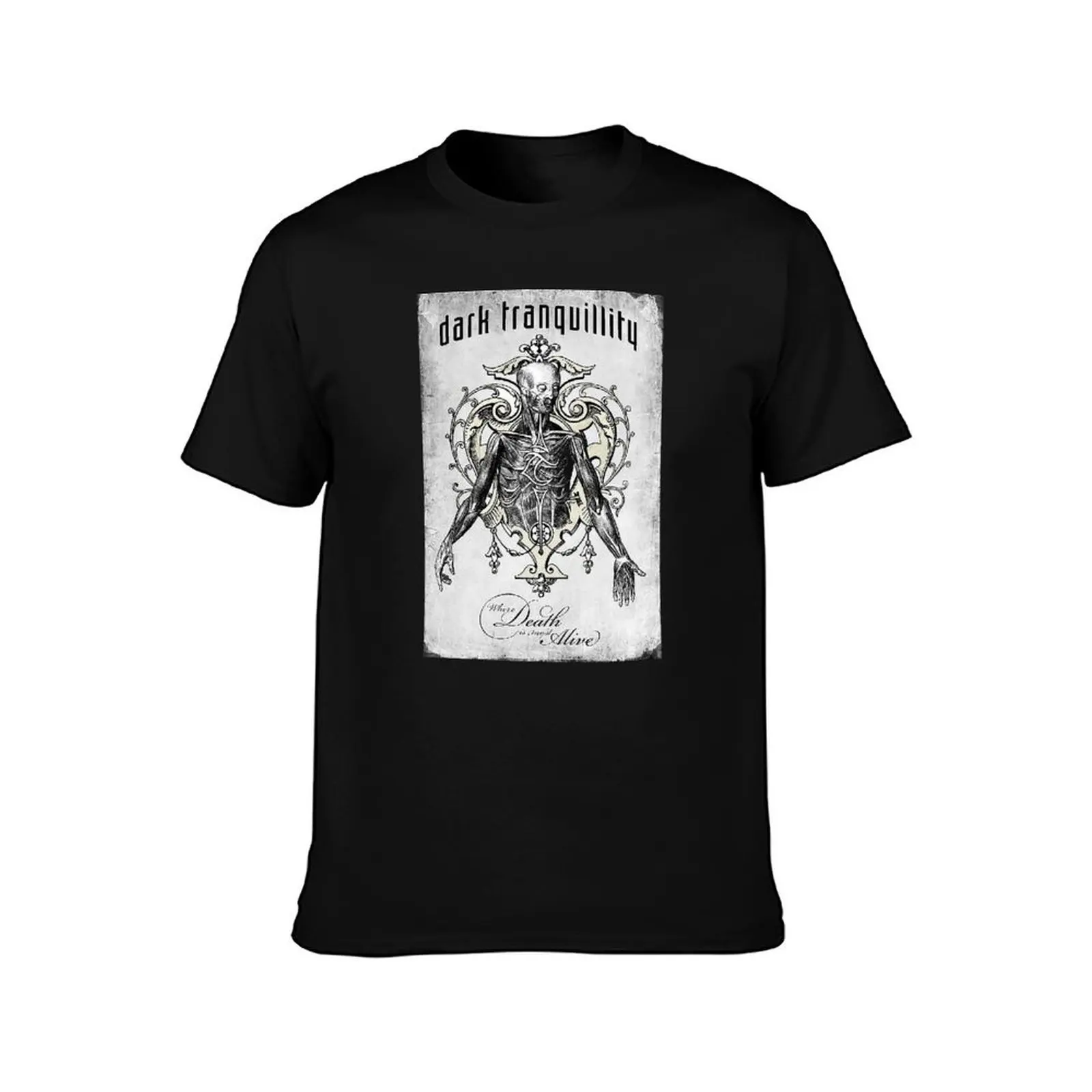best new dark tranquillity T-Shirt, Summer Casual Cotton Tee, Oversized Streetwear Tops, Vintage Graphic Print, Unisex Men Women