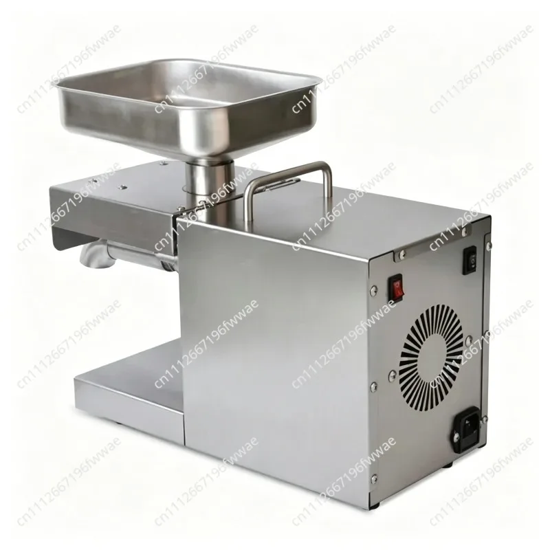 Small Household Intelligent Stainless Steel Oil Press New Kitchen Appliance for Peanut Edible Oil Processing Cross-Border