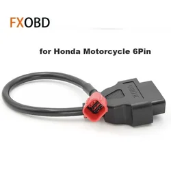 OBD2 16pin To 6 Pin Connector for Honda/Yamaha/Suzuki Motorcycle Country Four 6Pin Locomotive Diagnostic Scanner Adapter Cable