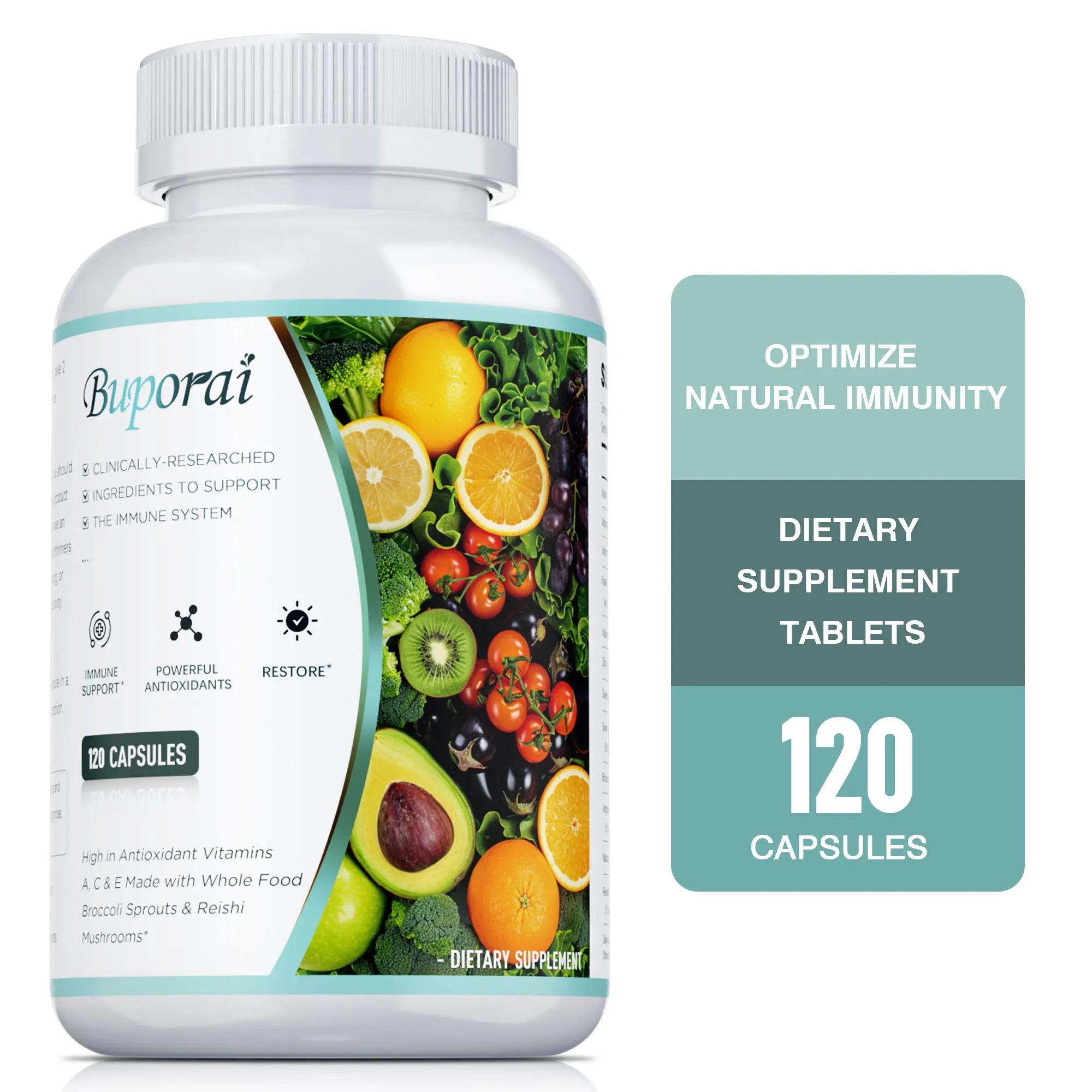 Immune Support - Antioxidant, Promotes Digestion and Overall Health, Supports Joint and Skin Health, Metabolism, with Green Tea