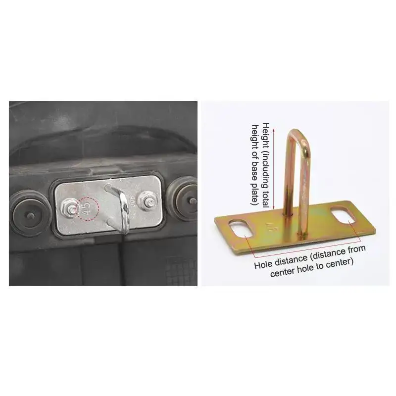 2Pcs Multisizes Seat Cushion Lock Metal Pedal Lock Plate Catch Buckle Motorcycle Accessories Electric Vehicle Parts