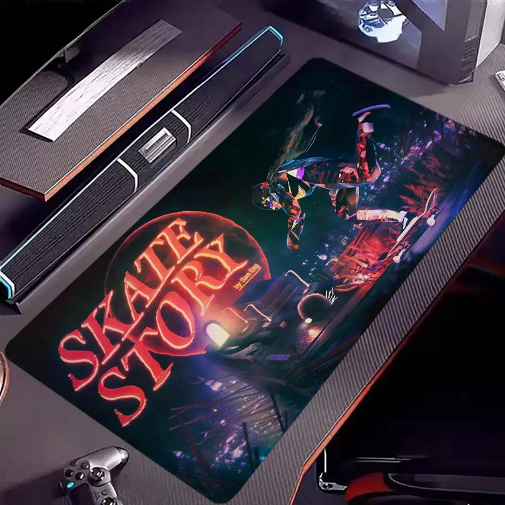 

New S_Skate S_Story Gaming Mouse Pad, 90x40mm Large Keyboard Mouse Pad, Desktop Pad, Laptop Keyboard Pad, Gamer Acceleration Pad