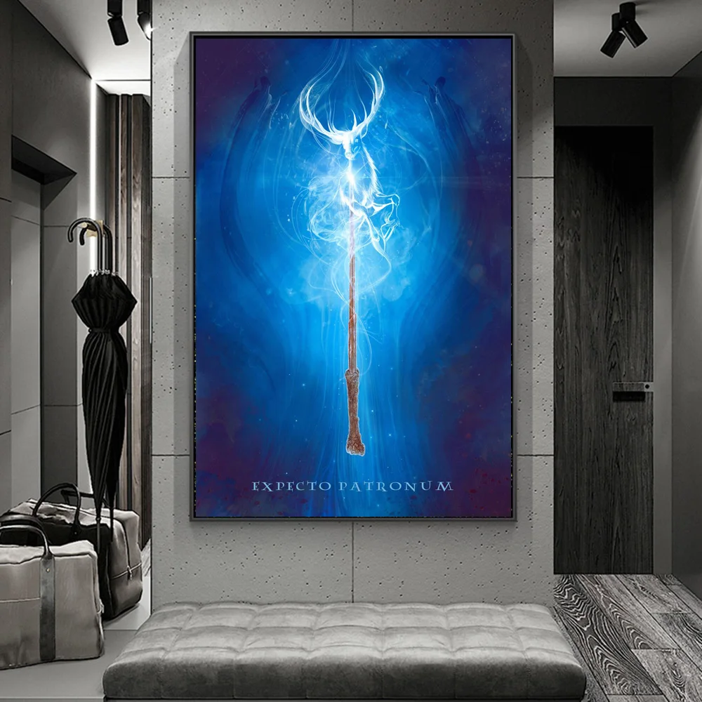 Wizarding World Wands Modern Art Posters Print on Canvas Art Pictures Harrys Moive Abstract Paintings on the Wall Decor Cuadros