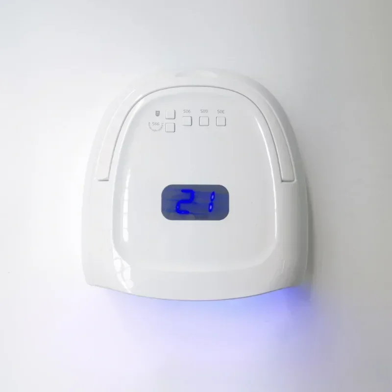 60W 15600mAh Draadloze Oplaadbare Nagel UV LED Lamp Draadloze Gel Polish Droger Manicure Machine Pedicure Licht