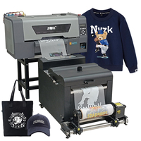 Inkjet powder shaking A3 30cm DTF printer for T shirt white ink pet film printer application for canvas umbrella polyester nylon
