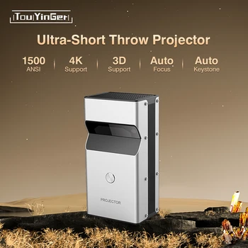 Touyinger UST01 Proiettore Home Shutter 3D con messa a fuoco ultra corta 1080P