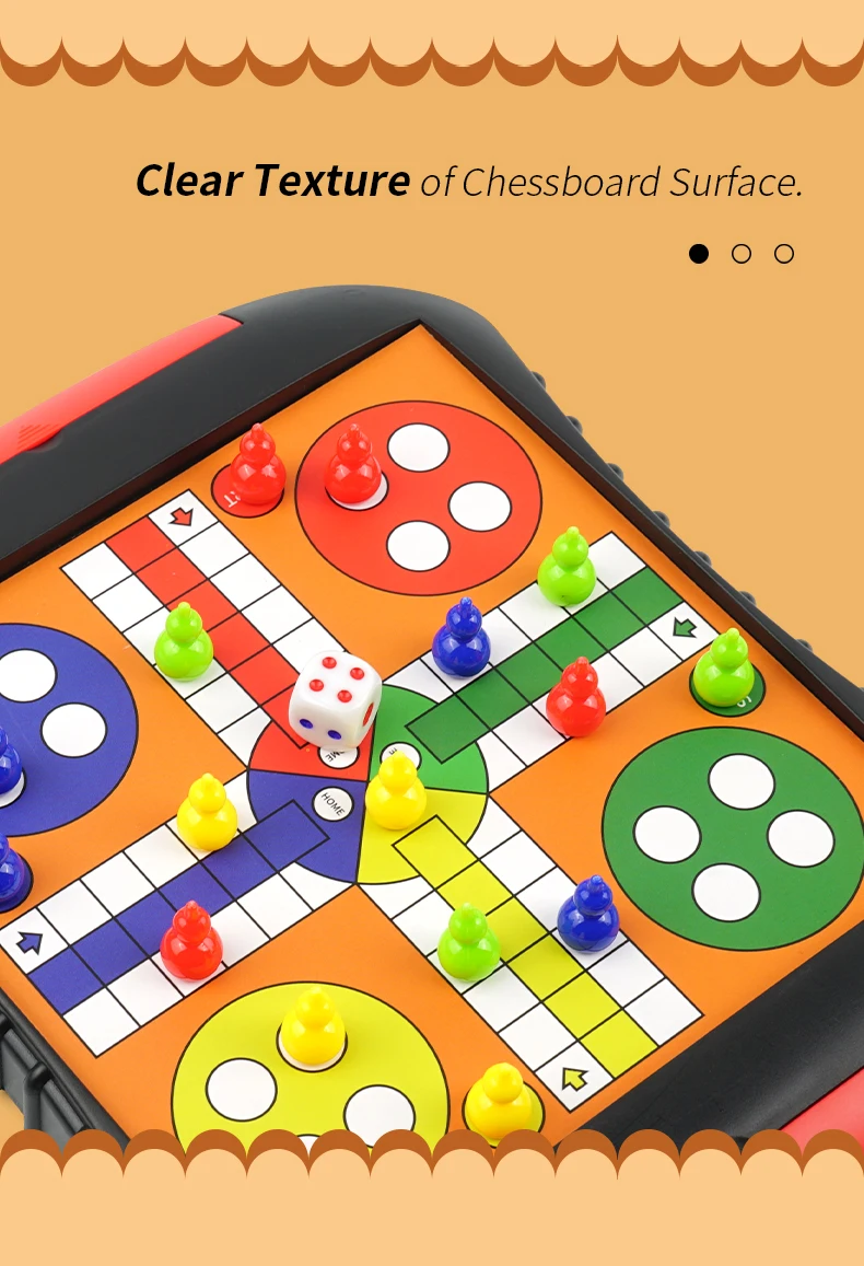 3-in-1/5-in-1/7-in-1 Board Game Sets, Snakes and Ladders, Checkers, Ludo, Etc., Family Desktop Educational Toys. view 6