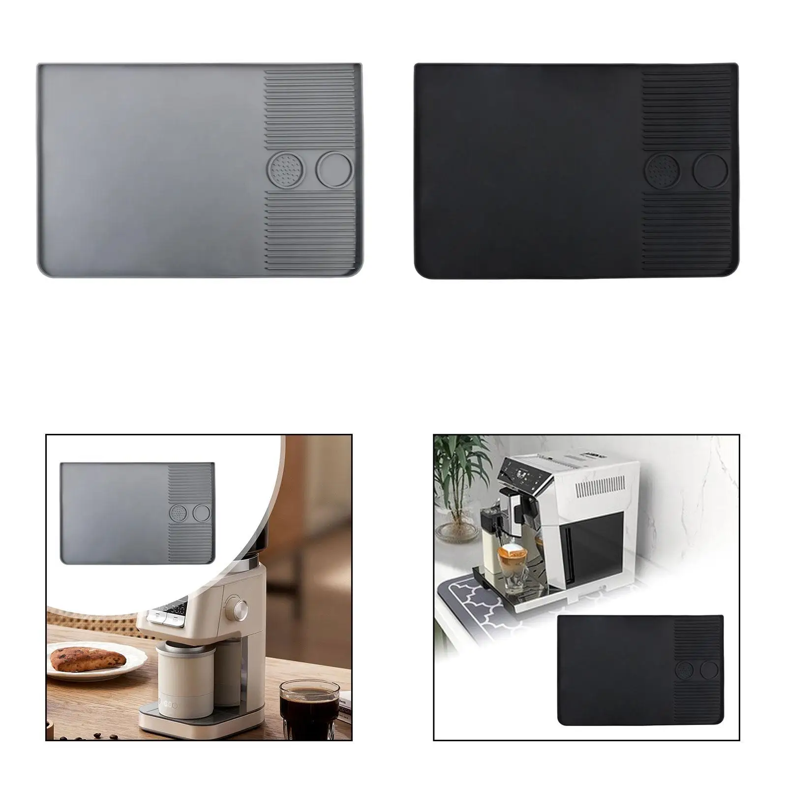 حصيرة قهوة من السيليكون ملحقات بار القهوة حصيرة صانع القهوة لشريط الخزانة