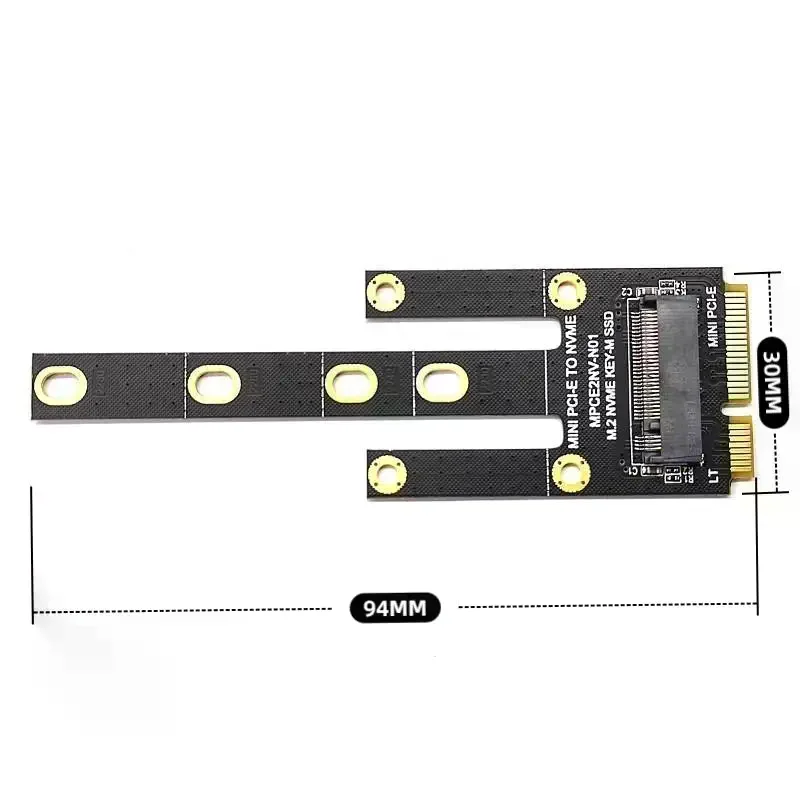 PCIE To NVME Adapter Mini PCIE To M2 MINI PCI-E To NVME Convert Card Riser Support 2230 2242 2260 2280 NVME PCIE M2 SSD Mini