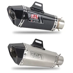 Silenciador de escape Universal para motocicleta, entrada de 51mm para Yoshimura FZ1, R6, R15, R3, ZX6R, ZX10, Z900, 1000, CBR1000, GSXR1000, 650, K7, K8, K11